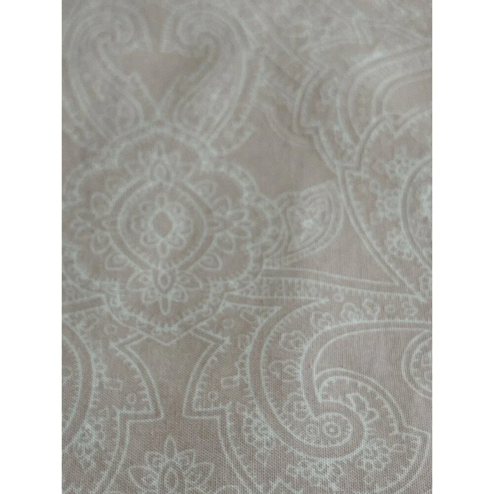 IKEA Pale Pink Paisley King Size Fitted & Flat Sheet Set 2pc